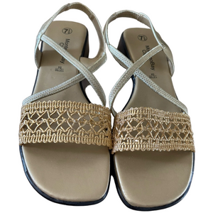 Montego Bay Club Gold Strappy Sandals